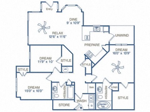 THE CHATHAM WITH ATTACHED DOUBLE-CAR GARAGE Floor Plan 17